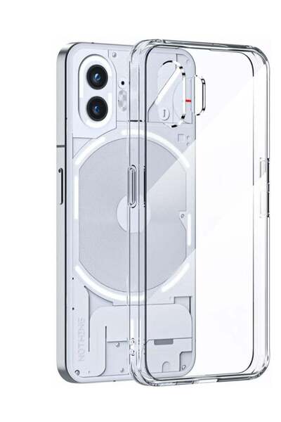 ELTRAZONE Nothing Phone 2 Clear Case, Hard PC Back + Soft TPU Bumper Crystal ...