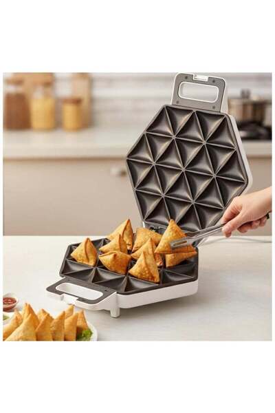 Nova Electric Mini Samosa Maker 1400W, 24-Piece Non-Stick Plates, Cool Touch ...