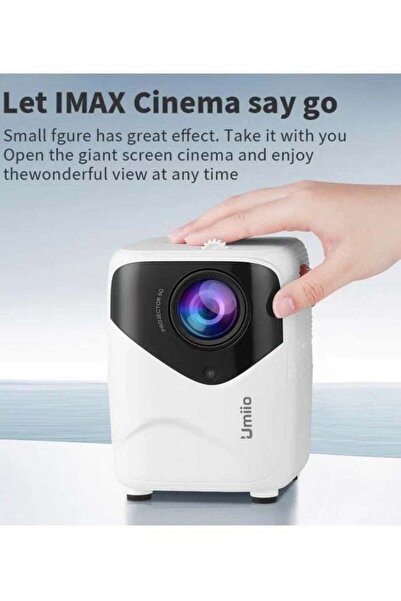 UMİİO Portable Wifi Projector Android and Bluetooth Intelligent 50-150 Inches...