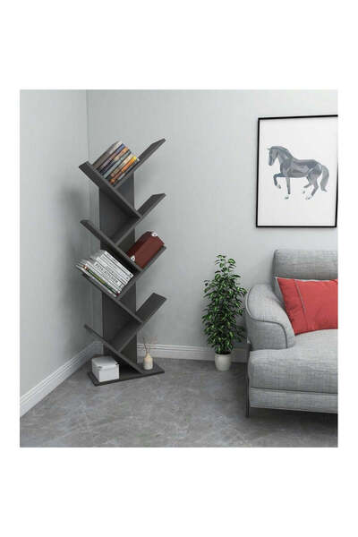 Adore Biblioteca Zermat, 46x129x22 cm - Gri