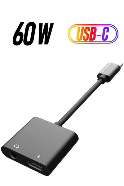 ELTRAZONE USB C to 3.5mm Headphone Adapter, 60W Fast Charge, Type C Audio Jac...