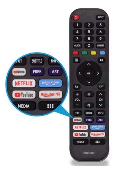 ELTRAZONE Universal TV Remote Replacement Compatible with EN2G30H / EN2A30 – ...