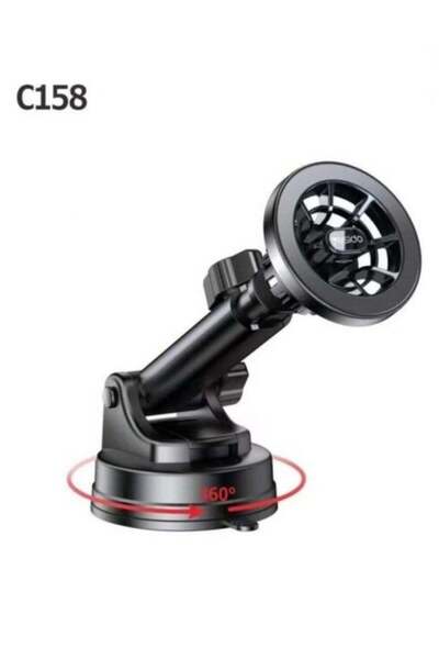 ELTRAZONE C158 Magnetic Ring Car Phone Holder – 2-in-1 Design with Secure Gri...