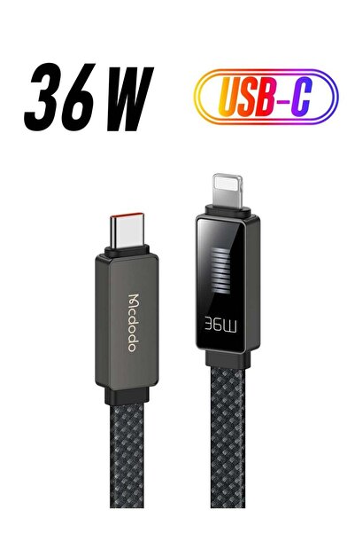 Mcdodo USB-C to Lightning Cable (1.2m) – Rhythm Screen Display, 36W PD Rapid ...
