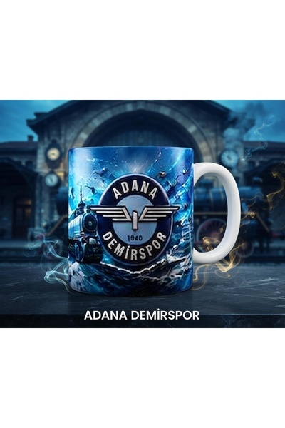 KADOREX DESIGN Adana Demirspor Special Design Quality Mug – Blue Navy Blue Fa...