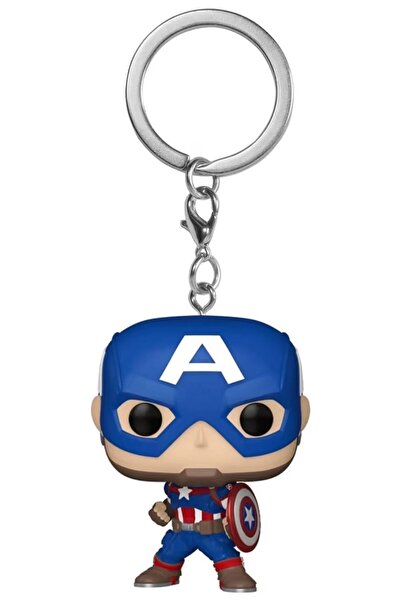Funko Pop Pocket: Marvel Νέα Κλασικά - Μπρελόκ Φιγούρας Βινυλίου Captain Amer...