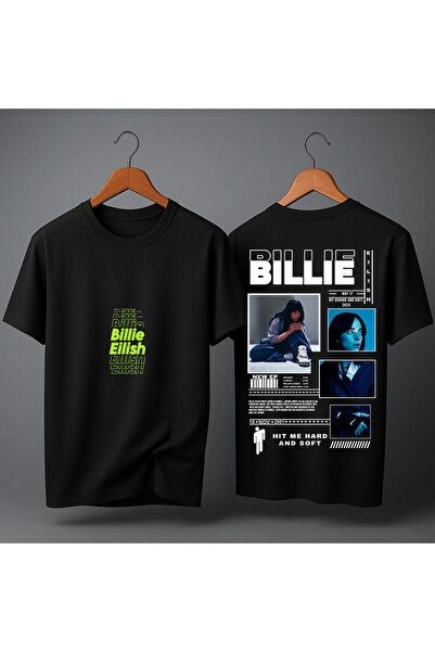 MAGORS Billie Eilish Back Printed Oversize Unisex T-Shirt Crew Neck Cotton Wo...