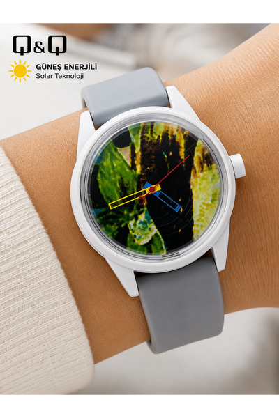 Q&Q Deniz, Havuz Su Geçirmez Güneş Enerjili 42 mm Büyük Kasa Unisex Kol Saati...