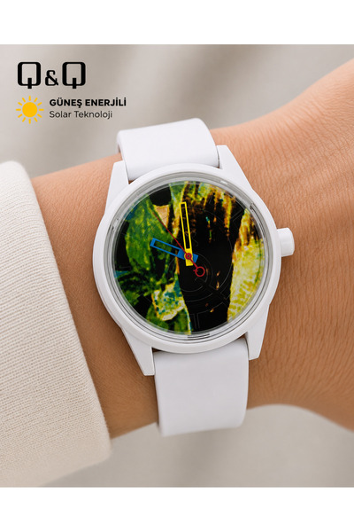 Q&Q Deniz, Havuz Su Geçirmez Güneş Enerjili 42 mm Büyük Kasa Unisex Kol Saati...