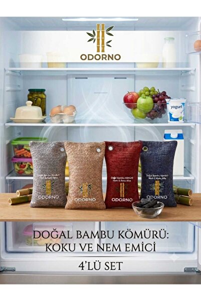 OdorNo Aktif Karbon Bambu Kömürü Koku Ve Nem Alıcı Kese 75x4 gr