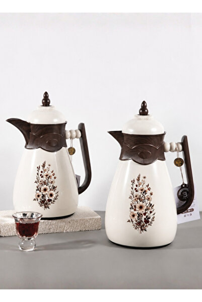 ALQANNAS Trumis 2-Piece Set for Tea and Coffee, 1 Liter Capacity and 07. Stai...