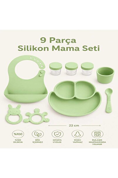 ERMA HOME 9 Piece Food Set |   100% Silicone |   Bpa Free |   Suitable for Su...
