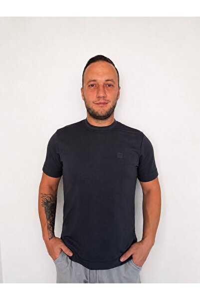 Erkek Antrasit Slim Fit Tişört