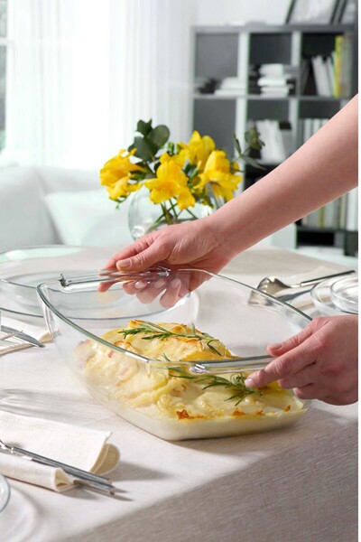 Paşabahçe Borcam Oven Tray 4.42 L, Stylish Serving Tray