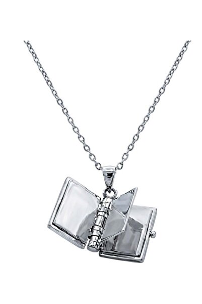 Lorivelle Premium Openable 3-Leaf Book Locket Women's Necklace - Meaningful a...