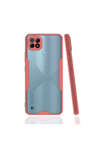 Generic Brand جراب Realme C21 سيليكون بلاتينيوم - وردي