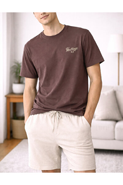 Evendi T-Shirt - Μωβ - Χαλαρή εφαρμογή