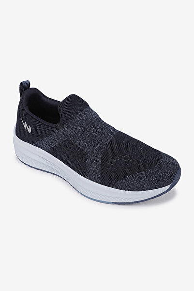 Campus Men CYBER Memory Foam Slip-On Walking Shoes-Navy