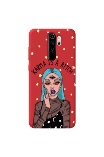 Other Xiaomi Redmi Note 8 Pro Karma is a bitch Red Colored Silicone TPU Θήκη