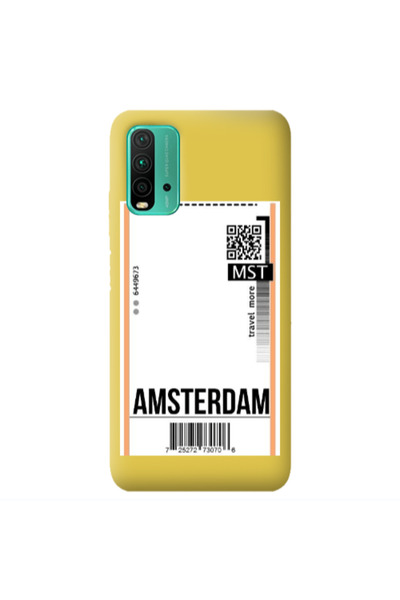 Other Xiaomi Poco M3 Amsterdam Travel More Yellow Colored Silicone TPU Θήκη