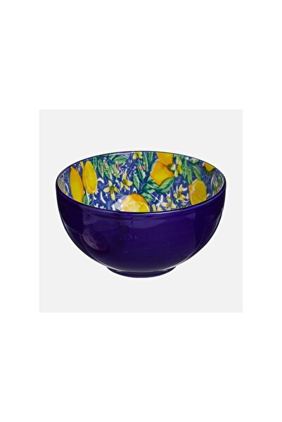 OEM Bol alb din ceramică 400 ml, model lămâi, elegant și practic pentru servi...