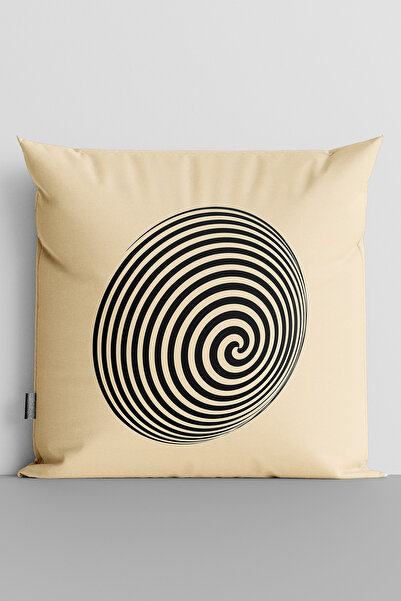 TicaretJet Geometric Shapes Double-Sided Digital Printed Throw Pillow Cover -...
