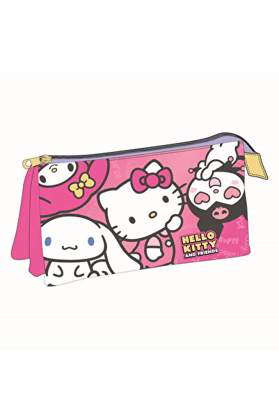 Hello Kitty Несесер с 3 отделения без подплата, и с надпис Friends, 22.5x11.5...