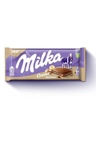 Milka Ciocolata cu lapte Milka, crema de alune, 80g