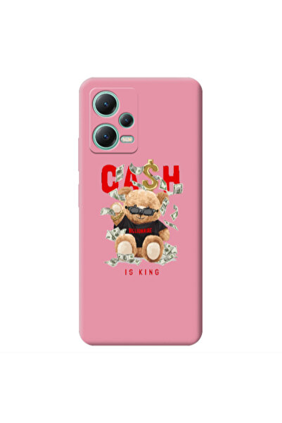Other Xiaomi Redmi Note 12 Pro 5G Cash is king Pink Colored Silicone TPU Θήκη