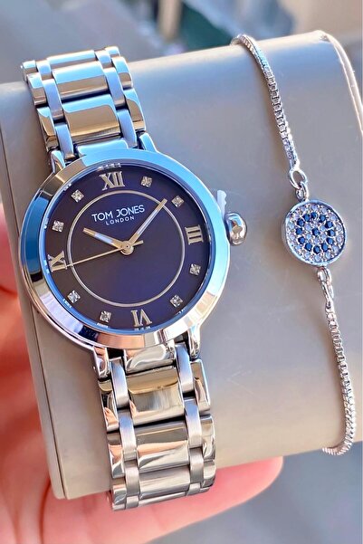Tom Jones London Women's Watch Silver Color Original Steel Waterproof 3Atm 2 ...