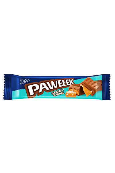 Generic Brand Baton cu caramel sarat in ciocolata cu lapte, Pawelek, 45g