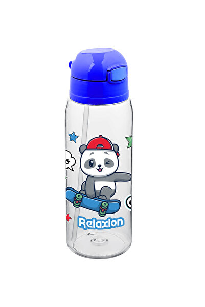 Relaxion Lockable Children's Water Bottle with Straw 550 ml Rlx-423
