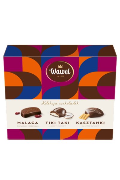 Wawel Mix de bomboane cu castane, Malaga, Tiki-Taki 158g