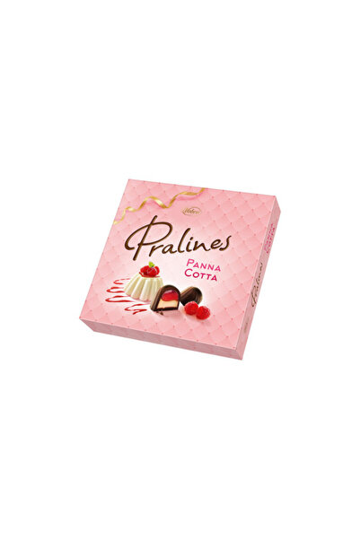 Vobro Praline Panna Cotta cu umplutura de zmeura, 129g
