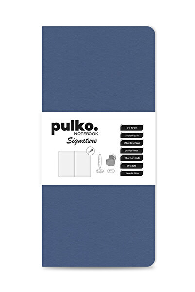 PULKO Notebook Signature Notepad, Tailor Stitching, 90Gr. Ivory, Plain, (0750...
