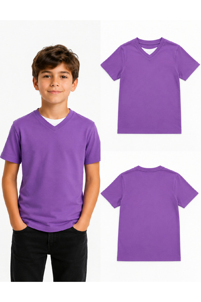 Evendi T-Shirt - Μωβ - Χαλαρή εφαρμογή