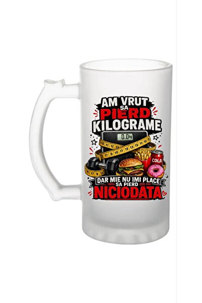 Arka9 Halbă de bere personalizată – „Am vrut să pierd kilograme, dar mie nu î...
