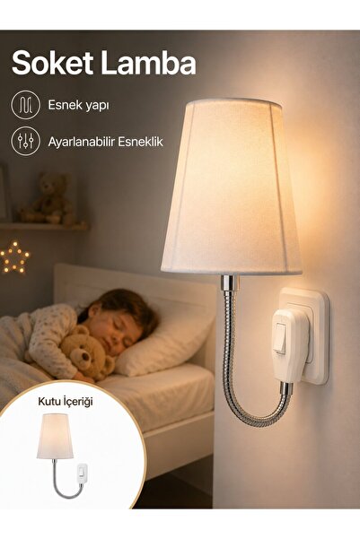OEM Gece Aydınlatması Soket Lamba Prize Takılma Özellikli - ETERNA5568-9279