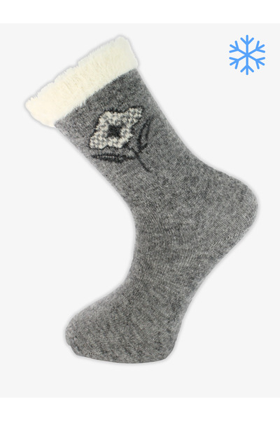 PRO Sıklamen Lamswool Winter Socks Comfortable Women's 12-Piece Socks