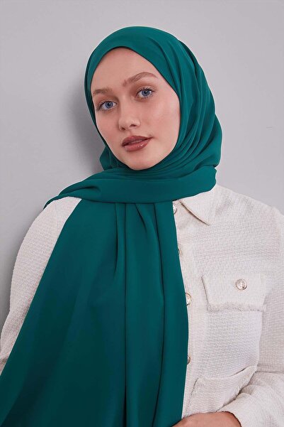 Levidor شال من نسيج التنسل باللون الأخضر الزمردي