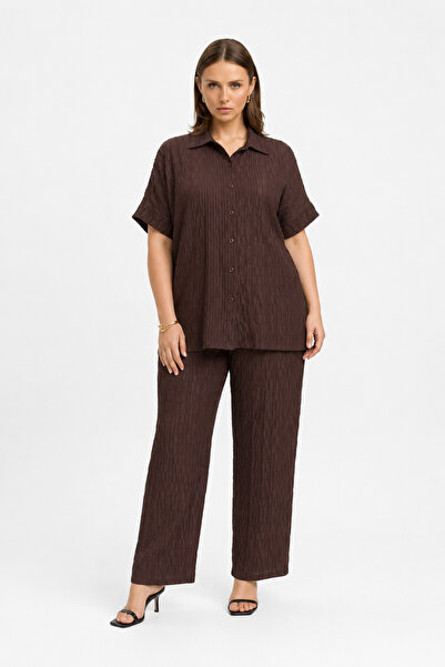 Elisho Muslin Fabric Shirt and Pants Double Set