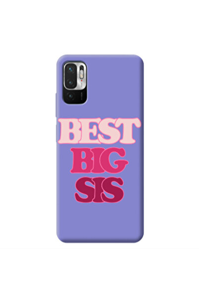 Other Xiaomi Redmi Note 10 Pro 5G Best Big Sis Purple Colored Silicone TPU Θήκη