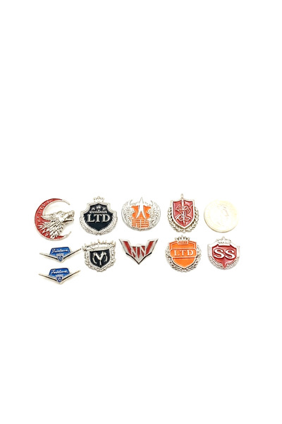 lina oto aksesuar 10 Pieces of Metal Nuts with Emblem Tape Limited Stock