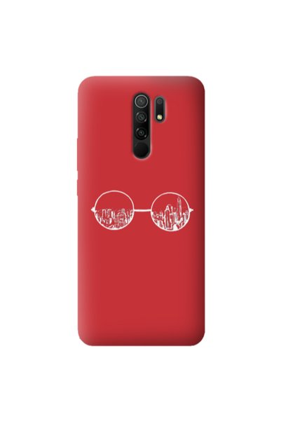 Other Xiaomi Redmi 9 Sunglasses Red Colored Silicone TPU Θήκη