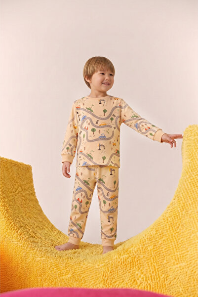 Minitrio Long Sleeve Patterned Children's Pajama Set
