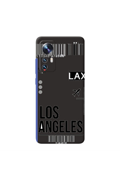 Other Xiaomi Mi 12 Pro Los angeles Black Colored Silicone TPU Θήκη