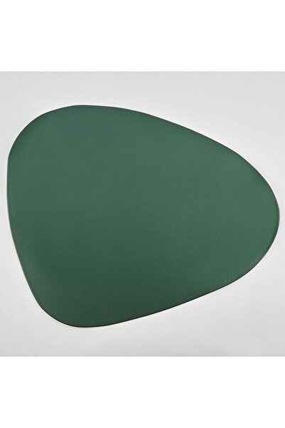 OEM Set 6 Suporturi pentru Farfurii PU Piele Verde
