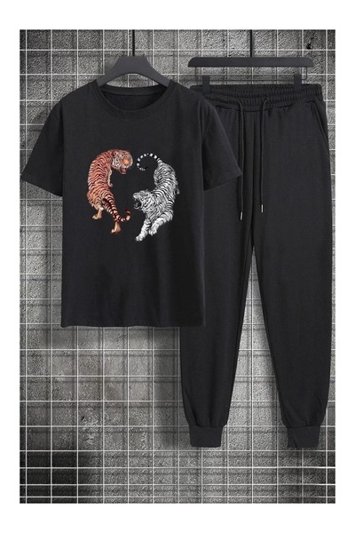 COZYWEAR طقم شورت كبير الحجم للجنسين، تي شيرت بأكمام قصيرة، مريح، مناسب للصيف...