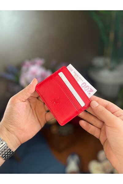 LORİS POLO Haikiki Unisex Leather Slim Card Holder