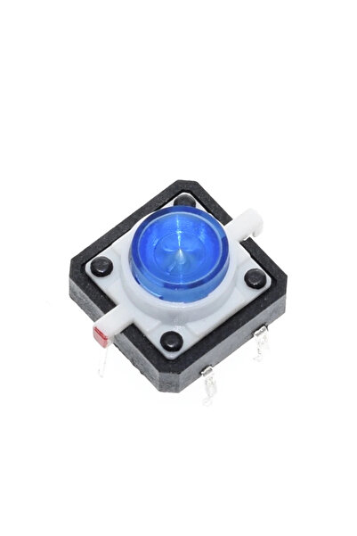 Generic Tactile Push Button με LED Μπλε 12x12mm